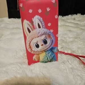 Cute Bubu Character Wallet with Wrist Strap